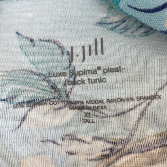 J. Jill XL Tall Tunic Floral Supima Cotton Modal - Picture 9 of 10